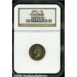 1863[1C] PR64 Cameo NGC.