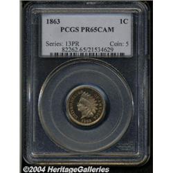 1863[1C] PR65 Cameo PCGS.