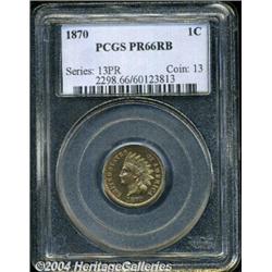 1870[1C] PR66 Red and Brown PCGS.
