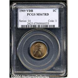 1909 VDB[1C] MS67 Red PCGS.