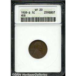 1909-S VDB[1C] VF20 ANACS.
