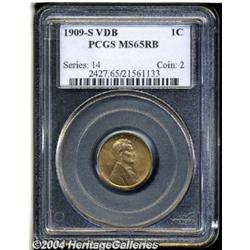 1909-S VDB[1C] MS65 Red and Brown PCGS.