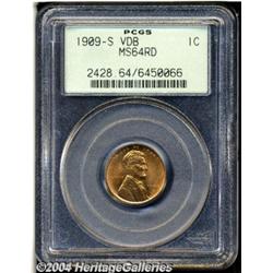 1909-S VDB[1C] MS64 Red PCGS.