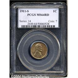 1911-S[1C] MS64 Red PCGS.