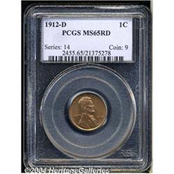 1912-D[1C] MS65 Red PCGS.