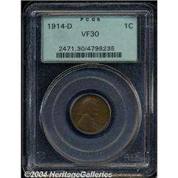 1914-D[1C] VF30 PCGS.