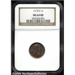 1914-D[1C] MS64 Red and Brown NGC.