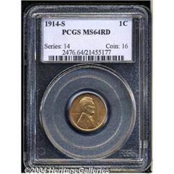 1914-S[1C] MS64 Red PCGS.