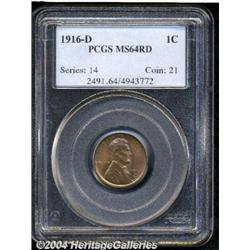 1916-D[1C] MS64 Red PCGS.