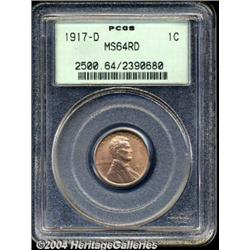 1917-D[1C] MS64 Red PCGS.