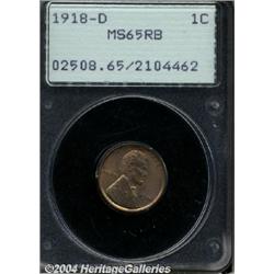 1918-D[1C] MS65 Red and Brown PCGS.