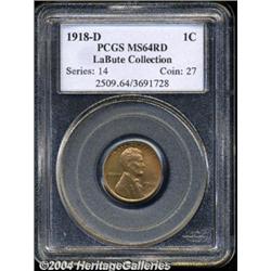 1918-D[1C] MS64 Red PCGS.