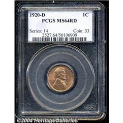 1920-D[1C] MS64 Red PCGS.