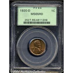 1920-D[1C] MS65 Red PCGS.