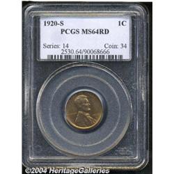 1920-S[1C] MS64 Red PCGS.