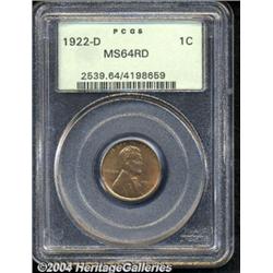 1922-D[1C] MS64 Red PCGS.