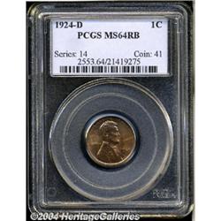 1924-D[1C] MS64 Red and Brown PCGS.
