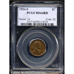 1924-S[1C] MS64 Red PCGS.
