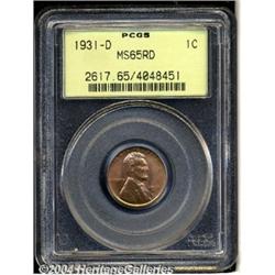 1931-D[1C] MS65 Red PCGS.
