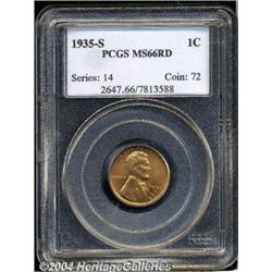 1935-S[1C] MS66 Red PCGS.