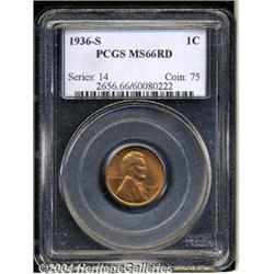 1936-S[1C] MS66 Red PCGS.