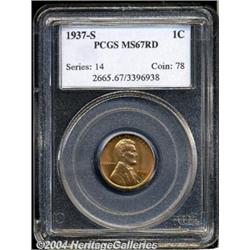 1937-S[1C] MS67 Red PCGS.