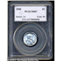 1943[1C] MS67 PCGS.