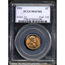 1951[1C] MS67 Red PCGS.