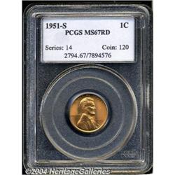 1951-S[1C] MS67 Red PCGS.