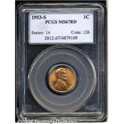 1953-S[1C] MS67 Red PCGS.