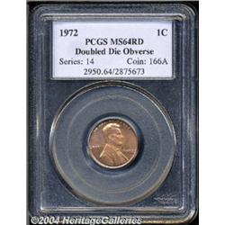 1972/72[1C] Doubled Die MS64 Red PCGS.