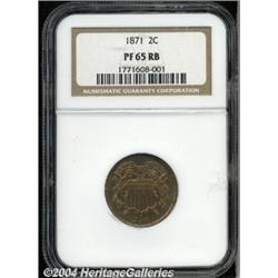 1871[2C] PR65 Red and Brown NGC.