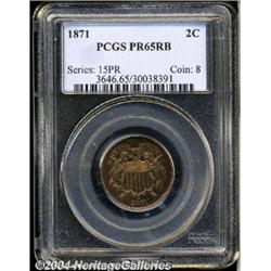 1871[2C] PR65 Red and Brown PCGS.
