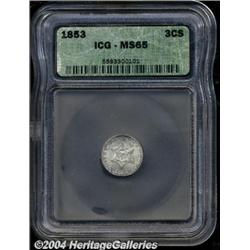1853[3CS] MS65 ICG.