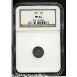 1861[3CS] MS66 NGC.
