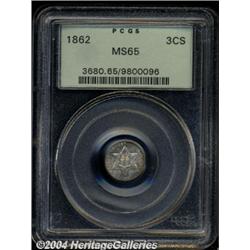 1862[3CS] MS65 PCGS.