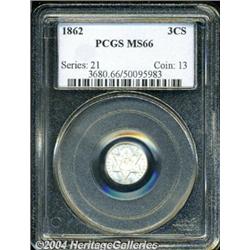 1862[3CS] MS66 PCGS.