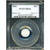 Image 1 : 1862[3CS] MS66 PCGS.