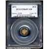 Image 1 : 1871[3CS] PR65 Cameo PCGS.