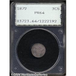 1872[3CS] PR64 PCGS.