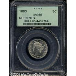 1883[5C] No Cents MS66 PCGS.