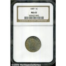 1889[5C] MS65 NGC.