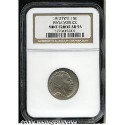1913[5C] Type One--Broadstruck--AU58 NGC.