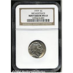1919[5C]--Broadstruck--MS63 NGC.