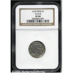 1935[5C]--Doubled Die Reverse--XF40 NGC.