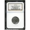 Image 1 : 1936[5C]--Struck 10% Off Center--MS62 NGC.