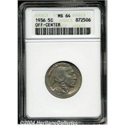 1936[5C]--Off Center MS64 ANACS.