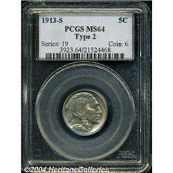 1913-S[5C] Type Two MS64 PCGS.