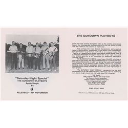 Apple Records Promo Leaflet for The Sundown Playboys