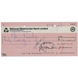 Yoko Ono Signed Check